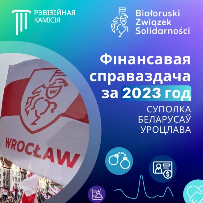 Фінансавая справаздача Суполкі Беларусаў Уроцлава за 2023 год