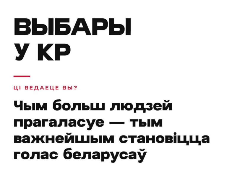 Анлайн-галасаванне ў Каардынацыйную Раду